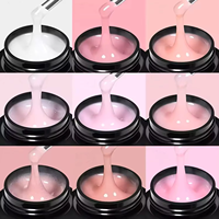 Offre Spéciale sans HEMA parfait ongles UV Gel Builder nu acrylique Extension Gel liquide auto-nivelant bouteille lampe à LED Source gratuite