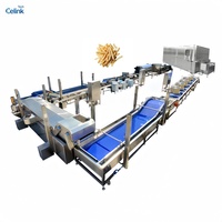 Productielijn voor diepvriesfrieten, machine voor het maken van diepvriesaardappelen, SUS304 roestvrij staal, hoge capaciteit