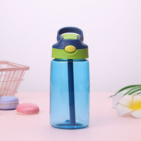 Botella de agua de plástico Tritan deportiva para niños y estudiantes, alta calidad, sin Bpa, 480ml, venta al por mayor