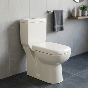 Square <b>Back</b> To Wall Two Piece WC P Trap Rimless Flush Ceramic Toilet With Nano Glaze Water Closet Toilets Set - Product Image 2