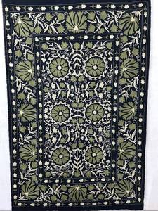 Magnifique couverture Suzani Bukhara Flora brodée, drap de lit décoratif, jeté de lit, tapisserie murale - Product Image 6