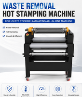 Machine de suppression des déchets UV DTF pour l'impression d'étiquettes en cristal, équipement de finition par laminage et estampage à chaud