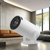 Mini projecteur HY300Pro + Android 11.0 Compact Portable 25dB Refroidissement silencieux Mise au point automatique Wi-Fi 6 BT5.2 B2B Vente en gros sur mesure