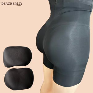 Pantalones cortos moldeadores acolchados 3 en 1, <span class=keywords><strong>bragas</strong></span> de Control de cintura alta sin costuras <span class=keywords><strong>con</strong></span> almohadillas extraíbles para glúteos, potenciador de cadera, levantador de trasero - Product Image 2