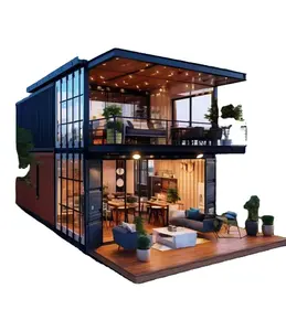 プレハブコンテナ住宅再利用可能モジュラーモダンデザイン中国プレハブ高級リビング