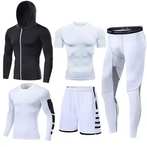 Высококачественная Мужская спортивная одежда для тренировок оптом, комплекты спортивной одежды для тренажерного зала, фитнеса, костюм