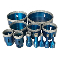 Broca de diamante Liqsteel personalizada para amoladora angular M10, soldada al vacío en seco, de 6mm-80mm, para perforar porcelana, cerámica, azulejos, mármol y granito.