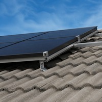 Système de montage solaire sur toit, support en aluminium, structure de fixation pour toit en tuiles, kit d'installation de panneaux solaires