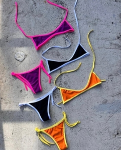 Costume da bagno donna a vita bassa Sexy Bikini Set all'ingrosso nuovo Mini Micro stringa <span class=keywords><strong>due</strong></span> pezzi - Product Image 1