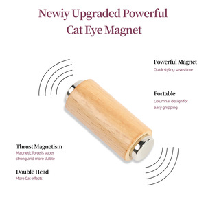 Nouveauté : Aimants ronds miniatures en bois de style japonais professionnels pour ongles en gel effet œil de chat - Product Image 4