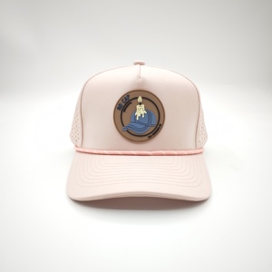Gorra de Golf Versátil de Cinco Paneles, Sólida e Impermeable, con Emblema de Silicona Personalizado, Bajo MOQ, OEM, Perforada con Láser, Transpirable, Artículo Multideportivo - Product Image 5