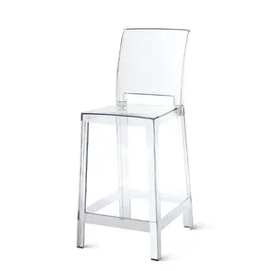 Offres Spéciales mobilier de maison transparent salle à manger pliante moderne en plastique chaise d'extérieur en plastique chaise de plage en plastique