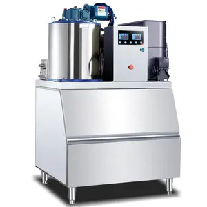 Mesin es serpihan industri produksi es kualitas tinggi 2ton dengan kecepatan tinggi dan dalam jumlah besar mesin es serpihan komersial