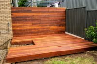 Offre Spéciale Nature terrasse en bois massif merbau pour villas sol