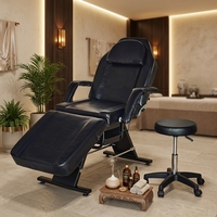 Table de massage pliable de luxe à trois sections de haute qualité pour salon de beauté, lit de beauté pour extensions de cils