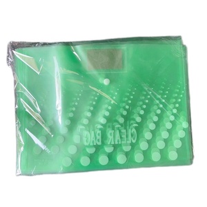 Giá tốt chất lượng đáng tin cậy nhựa nước bằng chứng tập tin tài liệu thư mục 5 màu sắc kết hợp 12c rõ ràng của tôi Túi tập tin với Pocket - Product Image 2