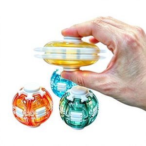 Trompo giratorio colorido, juguete antiestrés con diseño giratorio para niños y adultos, regalo educativo divertido - Product Image 1