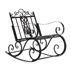 Fauteuil à bascule d'<span class=keywords><strong>occasion</strong></span> de style nordique pour vendeurs vérifiés, avec accoudoirs avant et arrière et motif crabe, idéal pour la terrasse - Product Image 1
