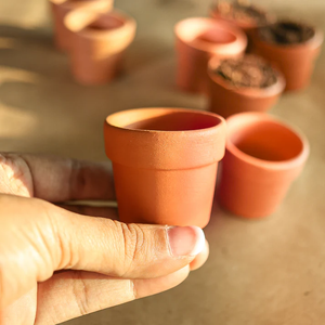Juego de 12 Macetas de Terracota Hechas a Mano para Plantas en Miniatura, para Cultivo de Suculentas, Cactus, Hierbas, Interior y Exterior - Product Image 2