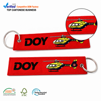 Porte-clés en tissu, fabricant chinois, logo de marque personnalisé, porte-clés tissé pour cadeaux promotionnels
