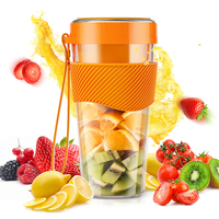 Bpa Gratis 2 S/s Messen Mini Blender Ipx5 Waterdichte 400Ml Type-C Usb Oplaadbare Draagbare Fruitpers Beker