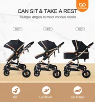 Poussette bébé Uppababy Vista 3-en-1 pliable et portable à 4 roues, forme œuf, en lin, système de voyage avec cadre en alliage d'aluminium, modèle 2026