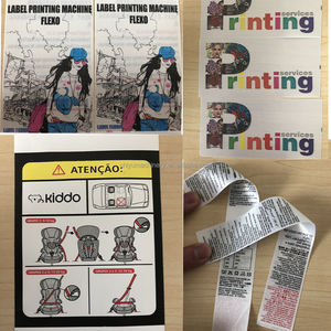 6 Farben 4 2 Stoff Nylon Etikett Flexodruck maschine/2C 1C Polyester Satin band Pflege etikett Flexodrucker Preis - Product Image 5