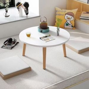 Simple Coffee Table Laminate Top Wooden Legs Versatile Home Use Living Room Bedroom Study Desk Small Size Easy To Clean - Product Image 3