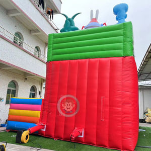 สปันจ์บ็อบของเล่นการ์ตูนเป่าลมเด้งพร้อมสไลด์คอมโบสวนสนุกปราสาทเป่าลมเชิงพาณิชย์ - Product Image 5