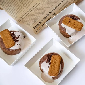 Cajas Desechables para Sándwiches, Cajas de Papel para Charcutería, Contenedores para Pasteles para Llevar, Cajas para Postres, <span class=keywords><strong>Sushi</strong></span>, Muffins, Waffles, Galletas y Alimentos - Product Image 2