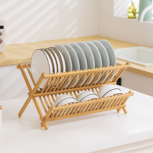 ชั้นวางจานไม้ไผ่สำหรับฝาหม้อ<span class=keywords><strong>ถ้วย</strong></span>และเขียง - Product Image 5
