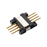 Conector Magnético Pogo Pin Recto de 4 Pines HYTEPRO M411H, 3A 5-24V, Conector de Carga y Datos para Electrónica Industrial, IoT y Médica
