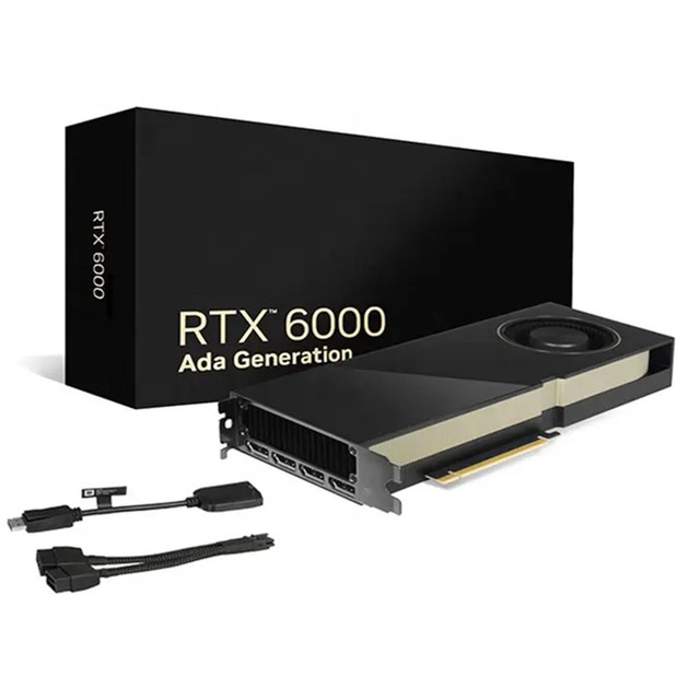 New Arrivals GPU RTX 6000 Ada Generation 48GB GDDR6 384bit 300W Fan-Cooled PCI Express 5.0 Graphics Card for Desktop Workstation
