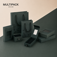 Ensemble d'emballages de luxe personnalisés pour bijoux : Sacs cadeaux en papier et boîtes tiroirs pour bagues, colliers, bracelets, boucles d'oreilles (OEM/ODM)