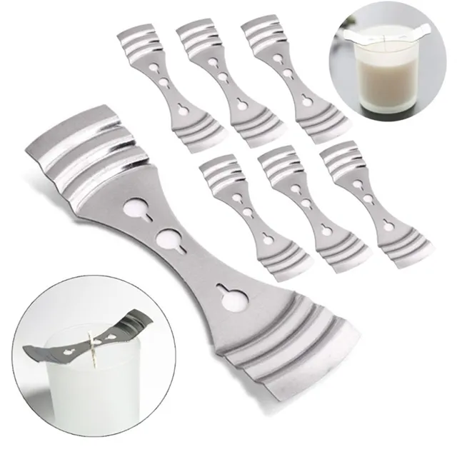 PUSISON Candle Wick Holder Tool 3 Grove Metal Candle Paraffin Wick Holder Factory Supplier Low Profile Wick Holder