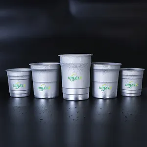 Recyclable Party Drinking Cup Disposable Custom Colored Aluminum Beer Cocktail Cup For 270ml 480ml 600ml