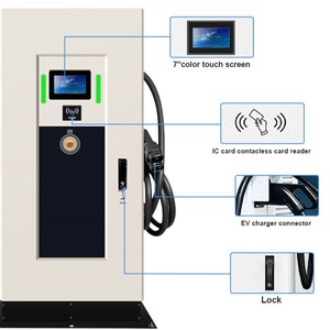 <span class=keywords><strong>Cargador</strong></span> Rápido para Vehículos Eléctricos CCS2 GBT de 80kW con Dos Conectores, <span class=keywords><strong>Precio</strong></span> al por Mayor, Bajo Nivel de Ruido, para Modelo 3 - Product Image 4