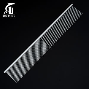 Peigne à piano argenté pour toilettage des animaux de compagnie, 23 cm, spécial compétition, Teddy, Poodle, manche en cuivre, professionnel, pour salon de toilettage, haut de gamme - Product Image 1