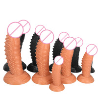 Tapón Anal con Púas, Juguete Sexual de Masturbación, Dildo Realista de PVC Suave para Mujeres