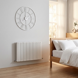 Radiatore a Colonna <span class=keywords><strong>Orizzontale</strong></span> Avonflow OEM Nero Opaco/Bianco per Riscaldamento Centralizzato Domestico, <span class=keywords><strong>Soggiorno</strong></span>, Camera da Letto, Hotel, in Acciaio - Product Image 1