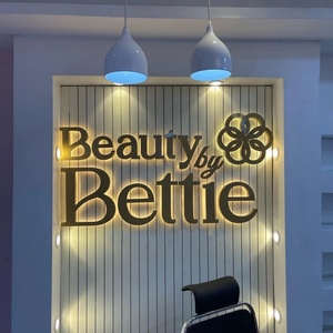 Enseigne Métallique 3D Personnalisée Logo de Salon Enseignes Commerciales Rétroéclairées Lettre Lumineuse Extérieure Enseigne Lumineuse Découpée au Laser Enseignes LED - Product Image 3