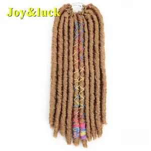 Tranças de crochê para mulheres, preços 20 raízes soft dread loc tranças de crochê para mulheres africanas tranças sintéticas