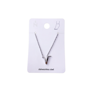 Cavigliera in acciaio inossidabile con lettera V, design minimalista per donna, gioielli alla moda - Product Image 2
