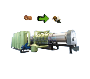 Four de carbonisation continu de grande capacité en bois de bambou et de noix de coco sans fumée avec fonctionnement sur 24 heures - Product Image 1