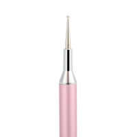 NAILIFEI Outil de pointillage pour manucure, stylo à ongles double tête en métal, kit d'outils de perçage 1 pièce avec aiguille à fleur et pointe ondulée