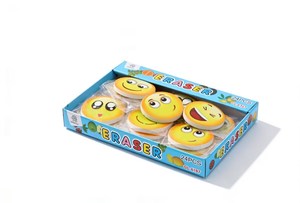 Bon prix, gommes à effacer mignonnes pour enfants, accessoires de papeterie scolaire, gommes à effacer avec un <span class=keywords><strong>visage</strong></span> souriant - Product Image 5