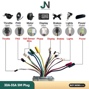 <span class=keywords><strong>Contrôleur</strong></span> de moteur sans balais <span class=keywords><strong>36V</strong></span> 48V 250W-1500W JN pour vélo <span class=keywords><strong>électrique</strong></span> avec connecteur SM WP pour système de contrôle de scooter <span class=keywords><strong>électrique</strong></span> - Product Image 4