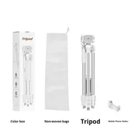 Support de téléphone en alliage d'aluminium, trépied pour projecteur mobile, support réglable pour la diffusion en direct, montage stable pour une utilisation en extérieur