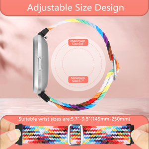 Tali Jam Pengganti Nilon Elastis Dapat Disesuaikan untuk Tali Jam Fitbit <span class=keywords><strong>Versa</strong></span>/Fitbit <span class=keywords><strong>Versa</strong></span> 2/Fitbit <span class=keywords><strong>Versa</strong></span> Lite/Fitbit <span class=keywords><strong>Versa</strong></span> SE - Product Image 3