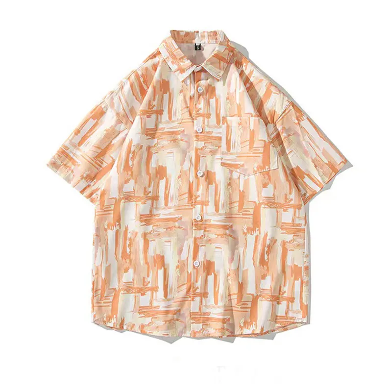 Großhandel Custom Print Ice Silk Herren hemd Graffiti Polo Shirt für Männer Quick Dry Summer Cool Shirt